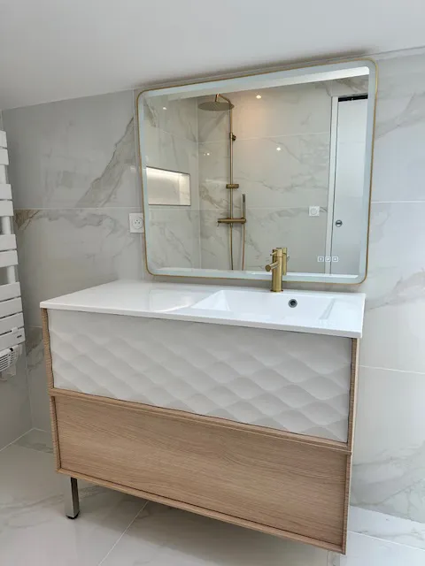 Rénovation d'une salle de bain haut de gamme près de Lyon - Bel Renov